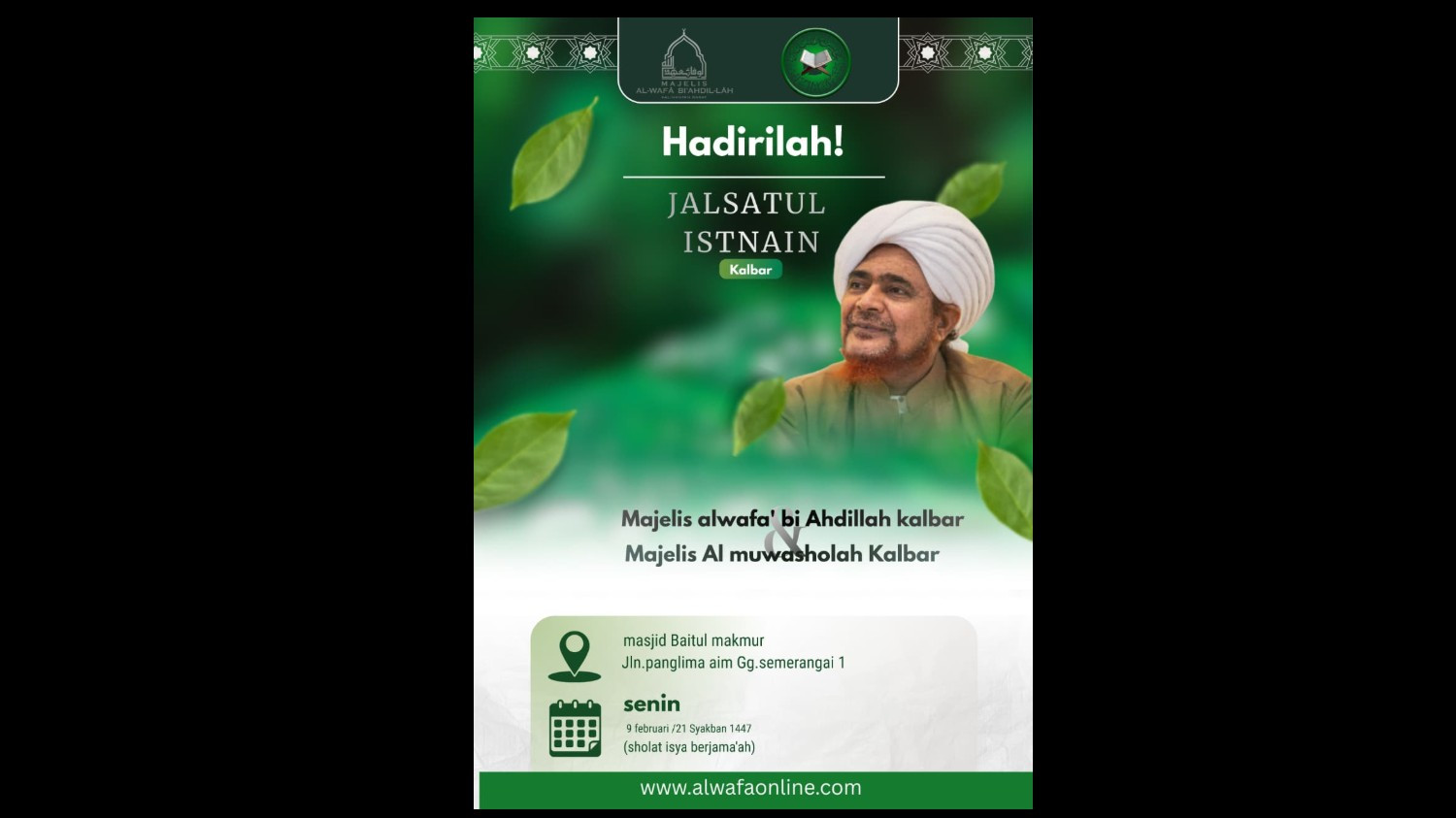 Jalsatul Isnain Alwafa Bi'ahdillah Kalimantan Barat
